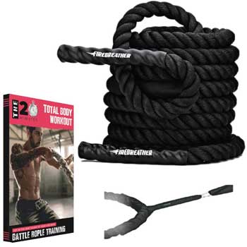 Battle Rope and Anchor Kit for Working Out at Home