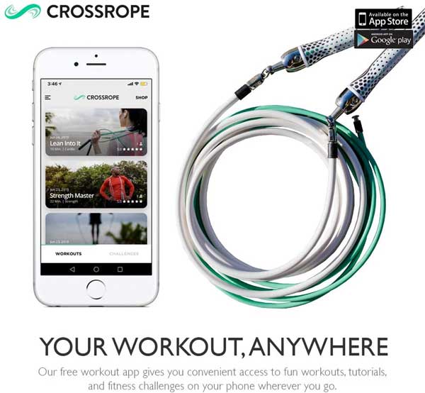 Crossrope Jump Rope and App - Workout Anywhere, Anytime