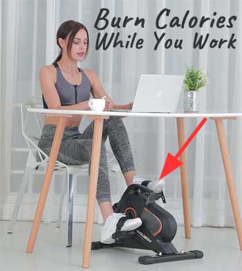 How to Burn Calories While You Work with n Under Desk Bike